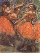 Edgar Degas Dancer in the red oil painting artist
